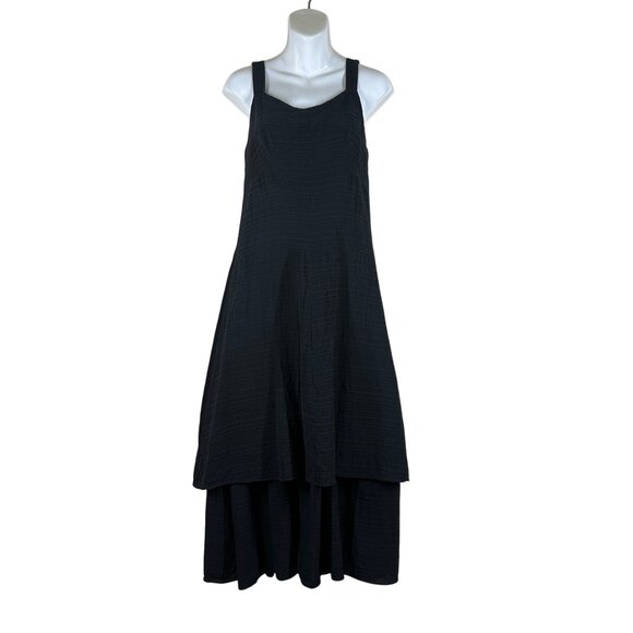 Vtg Pamela Vanderlinde Zone Sleeveless Silk Layered Midi Dress Womens Sz 10 USA - Picture 1 of 7